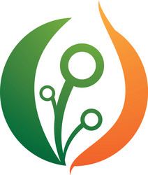 Green technology logo icon Royalty Free Vector Image
