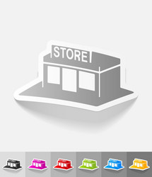 realistic design element shop vector image