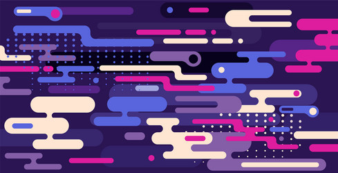 Abstract background with colorful rounded shapes vector
