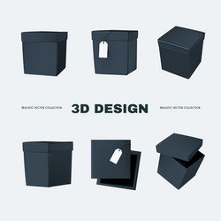 3d box collection in different view delivery vector