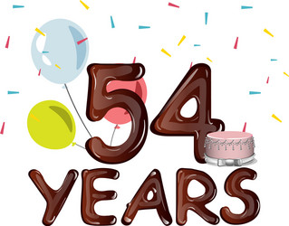 Happy Birthday 54 Vector Images (over 290)