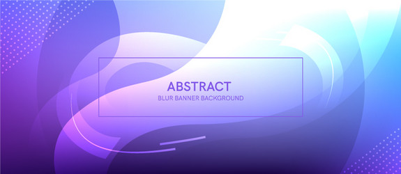 abstract banner with a gradient shapes and blur vector image