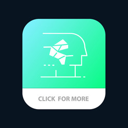 android artificial brain human interface mobile vector image