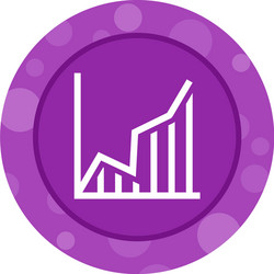 Chart Glyph Icon - Data Visualization vector