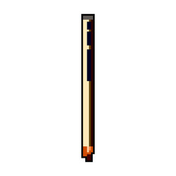 Drawing pencil game pixel art vector