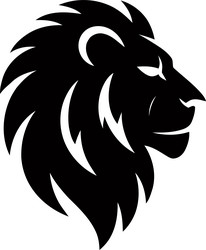 lion logo design symbol of strength and majesty Vector Image