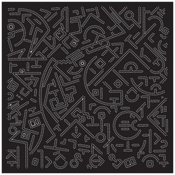 hand drawn dot shape print pattern design vector image