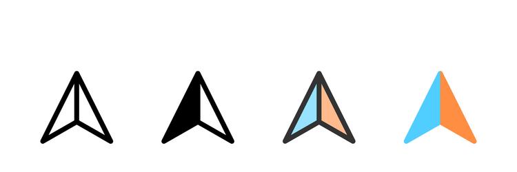 icon set for send perfect for messaging apps or vector image