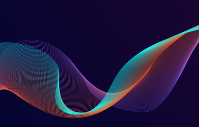 mix colors abstract lines and particle background vector image