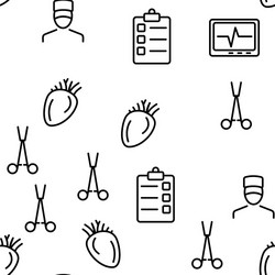 operating instruments seamless pattern vector image