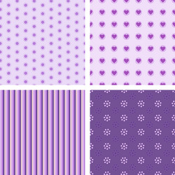 Set of nice simple patterns vector