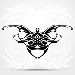 sharp tribal tattoo vector