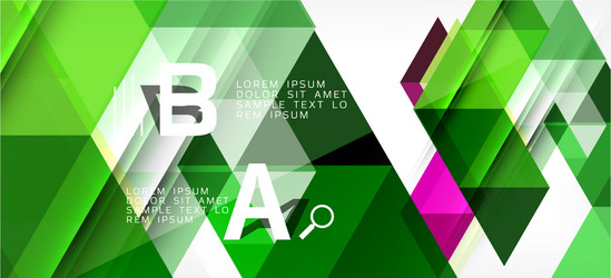 abstract triangle pattern colorful backdrop vector image
