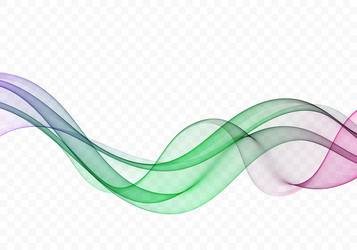 abstract wave flow of wavy lines design vector image