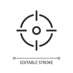 aim pixel perfect linear ui icon vector image