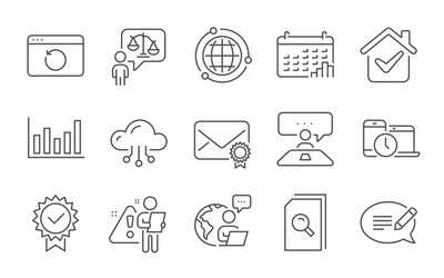 certificate recovery internet and interview job vector image