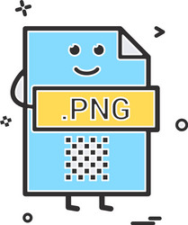 computer png file format type icon design vector image