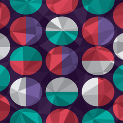 geometric figures and colors pattern background vector image