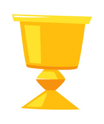 Gold cup icon Royalty Free Vector Image - VectorStock