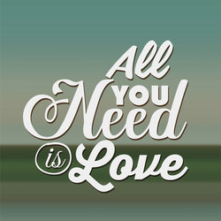 message in calligraphy design vector image