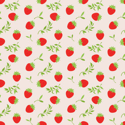 seamless background pattern with fresh strawberrie vector