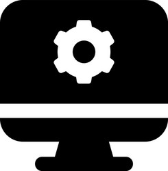 computer setting vector image