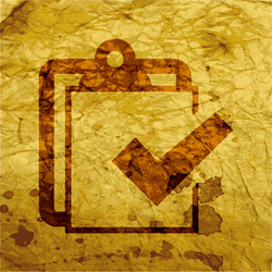 notepad paper documents flat modern web button vector image