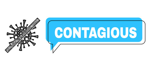 Shifted contagious speech frame and net mesh vector