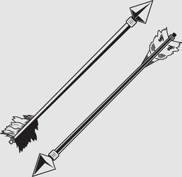 Arrow isolated on white Royalty Free Vector Image