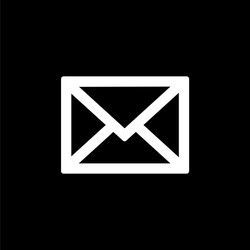 Message icon for simple flat style ui design vector