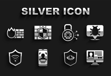 Set mobile and face recognition system bug vector