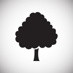 tree icon on white background for graphic and web vector image