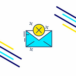 cyber security icon with unique style vector image