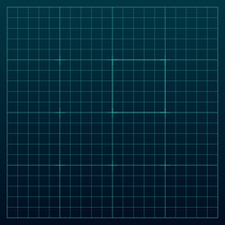 hud grid game panel graph with dots lines vector image