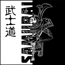 Samurai Bushido Mask Vector Image