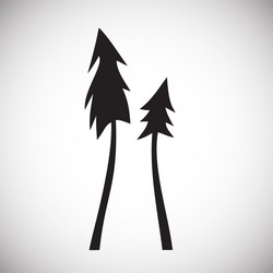 tree icon on white background for graphic and web vector image