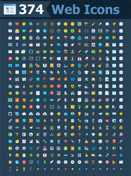 Web Interface Icons - Collection vector image