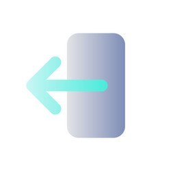 export data flat gradient color ui icon vector image