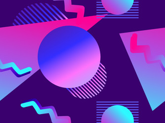 geometric seamless pattern with gradient shapes vector image