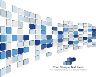 Isometric 3D Blocks Background vector image