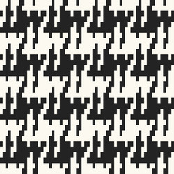 monochrome pixelated textured houndstooth pattern vector