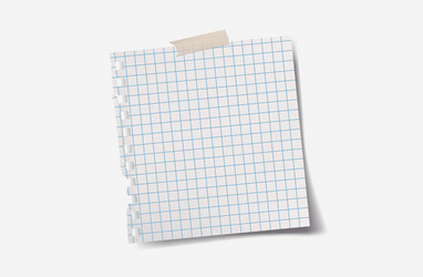 realistic blank paper sheet with shadow in a4 vector image