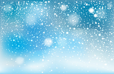 winter falling snow background vector