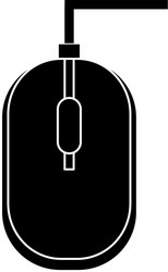 computer mouse isolated icon vector image