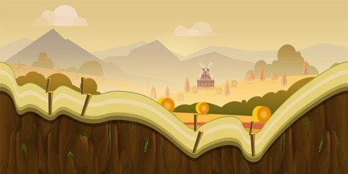 Cartoon set of farm game assets Royalty Free Vector Image