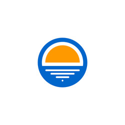 Ocean wave logo Royalty Free Vector Image - VectorStock