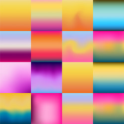 set of colorful gradient textures vector image