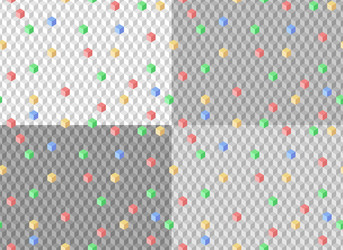 set seamless background with geometrical pattern vector image