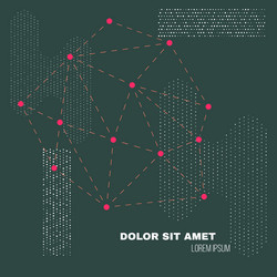 3d low polygon geometry background abstract vector image