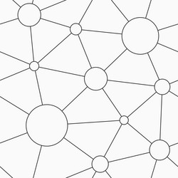 abstract seamless pattern lines and circles vector image
